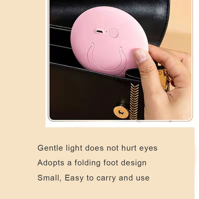 CowLost | mini-rechargeable-portable-lamp-led-makeup-mirror |3