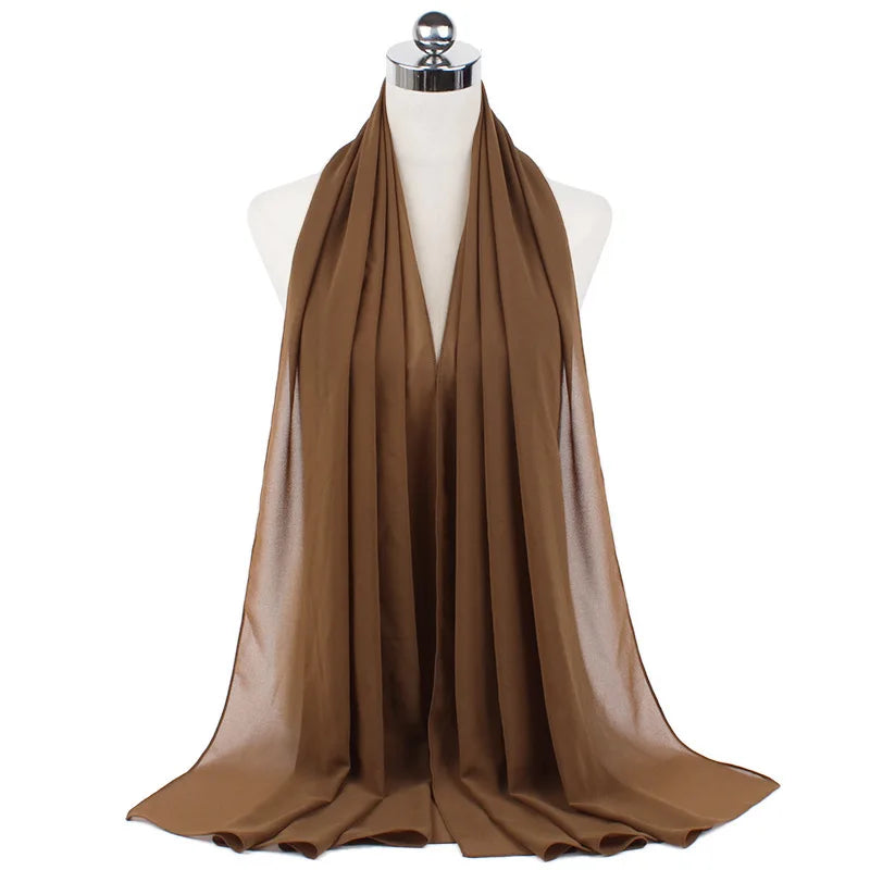 CowLost | muslim-chiffon-hijab-scarf-women-long-solid-color |69
