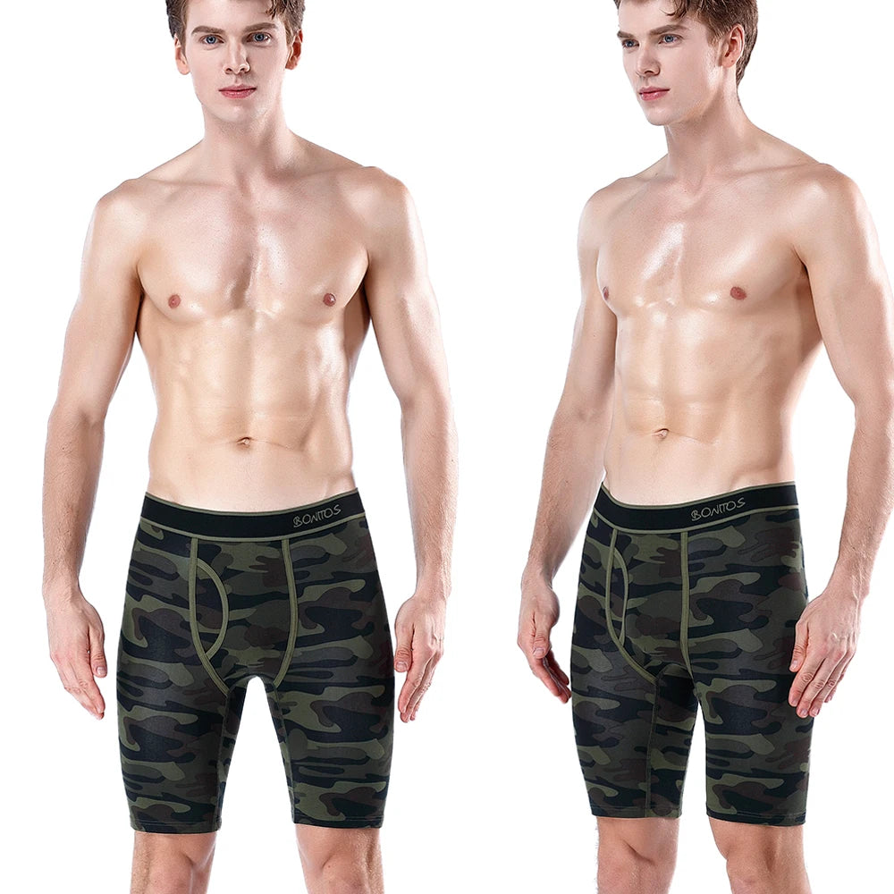 CowLost | activewear-pants-5pcs-mens-long-cotton-boxer-shorts-underwear |3