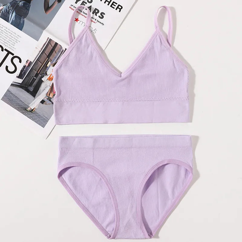 CowLost | product_id-women-seamless-u-back-bra-low-rise-brief-set-no-pads-fitness-crop-top-lingerie |26