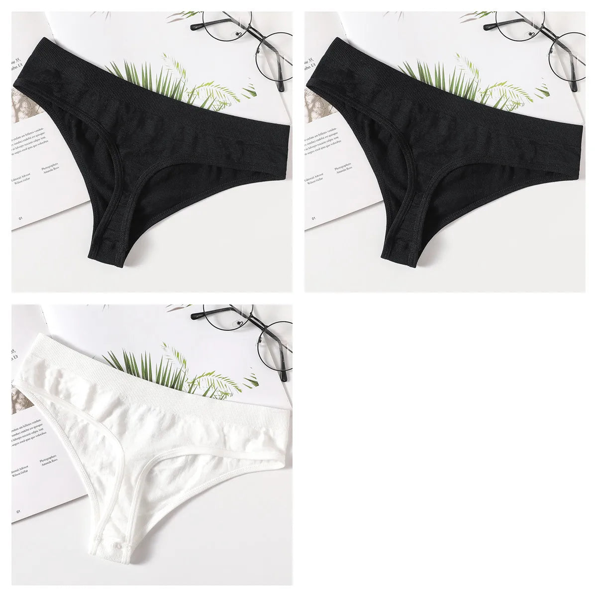 CowLost | product_id-3pcs-womens-seamless-breathable-soft-g-string-thong-panties |16