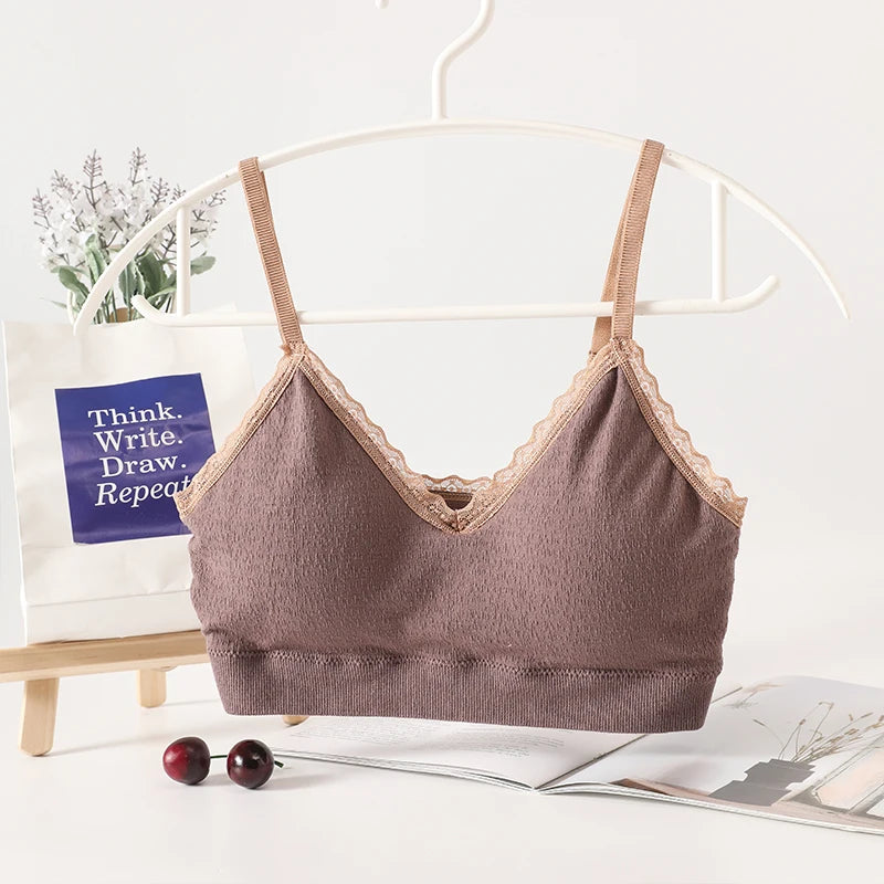 CowLost | product_id-seamless-cotton-tube-top-bra-with-lace-rim-and-removable-pads-for-women |8
