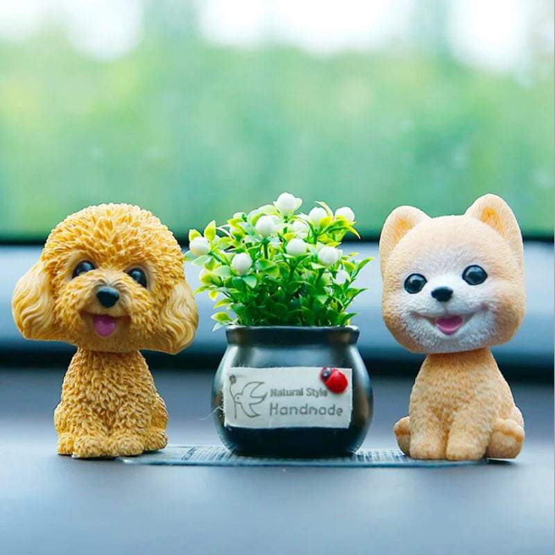CowLost | product_id-9cm-husky-pomeranian-teddy-dog-nodding-car-dashboard-ornament-gift |5