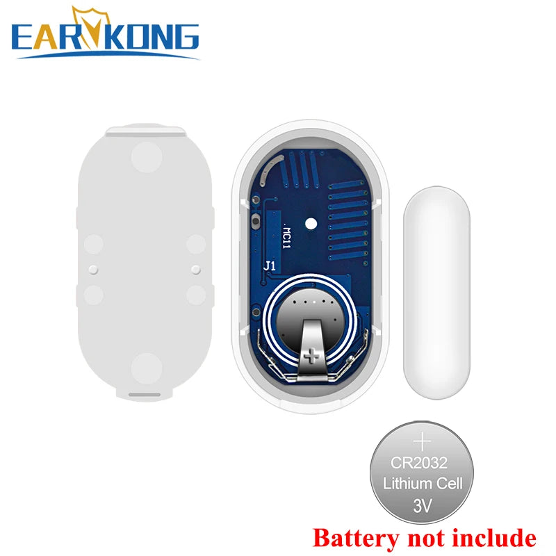 CowLost | 433mhz-wireless-door-gap-detector-white-color-door-window-open-sensor-all-for-our-home-burglar-alarm-system |3