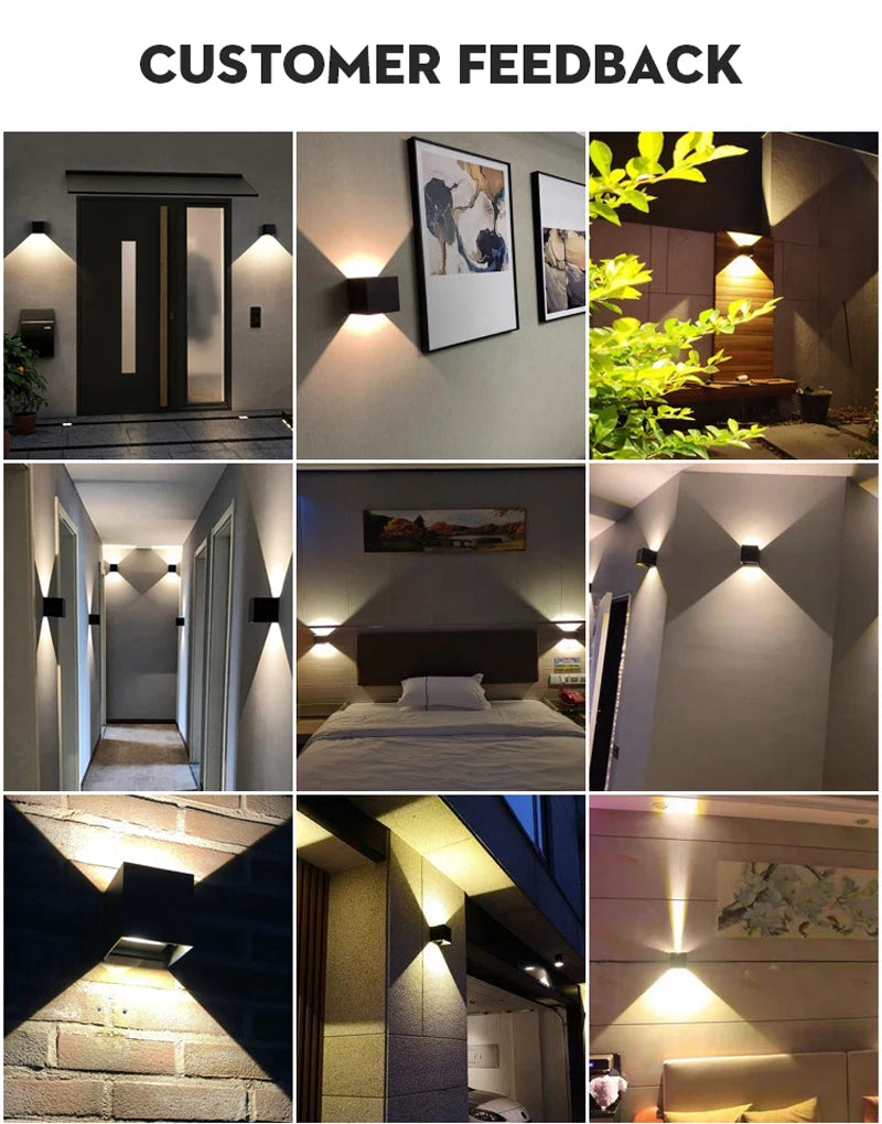 CowLost | seasonal-holiday-decorations-chenben-led-wall-lamp-ip65-waterproof-indoor-outdoor-lighting-6w-12w |12
