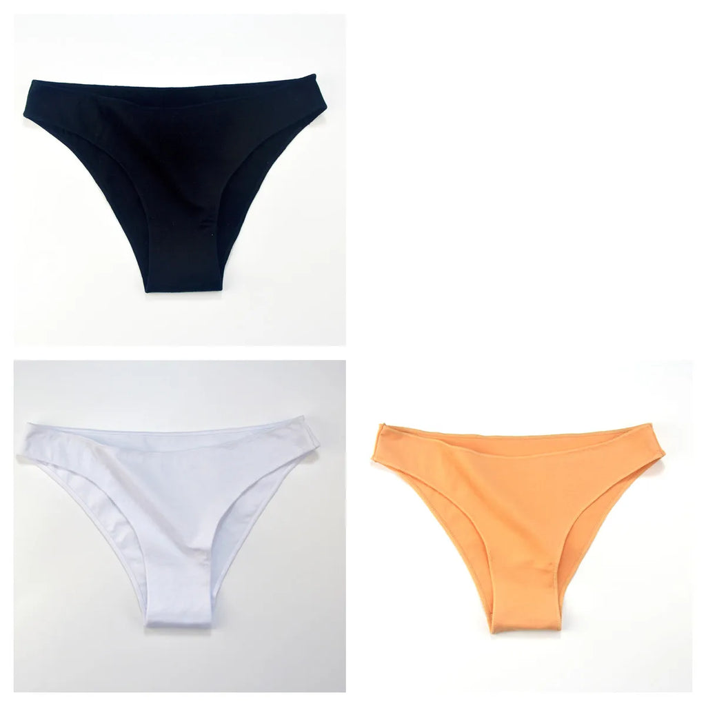 CowLost | product_id-3-pack-women-s-low-waist-cotton-briefs-breathable-solid-color-panties-m-xxl |41