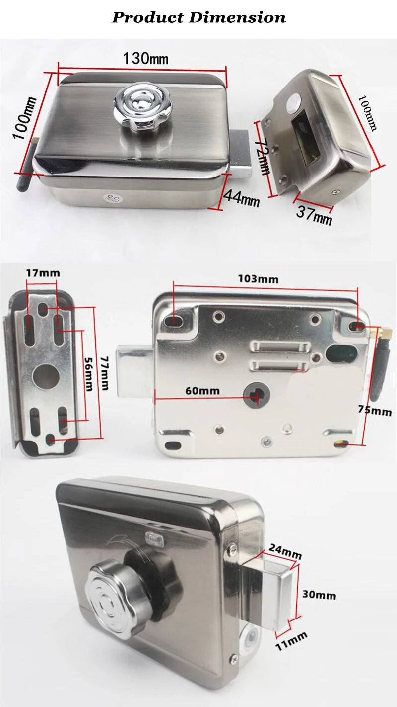 CowLost | locks-keys-product_id-wireless-aa-battery-powered-remote-door-lock-autolock-no-wire-connection |7