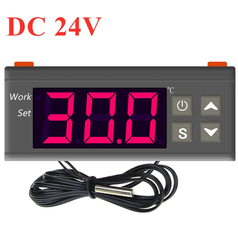 MH1210W Temperature Controller Thermostat -50~110°C NTC Sensor DC12V/24V AC110-220V for Incubator