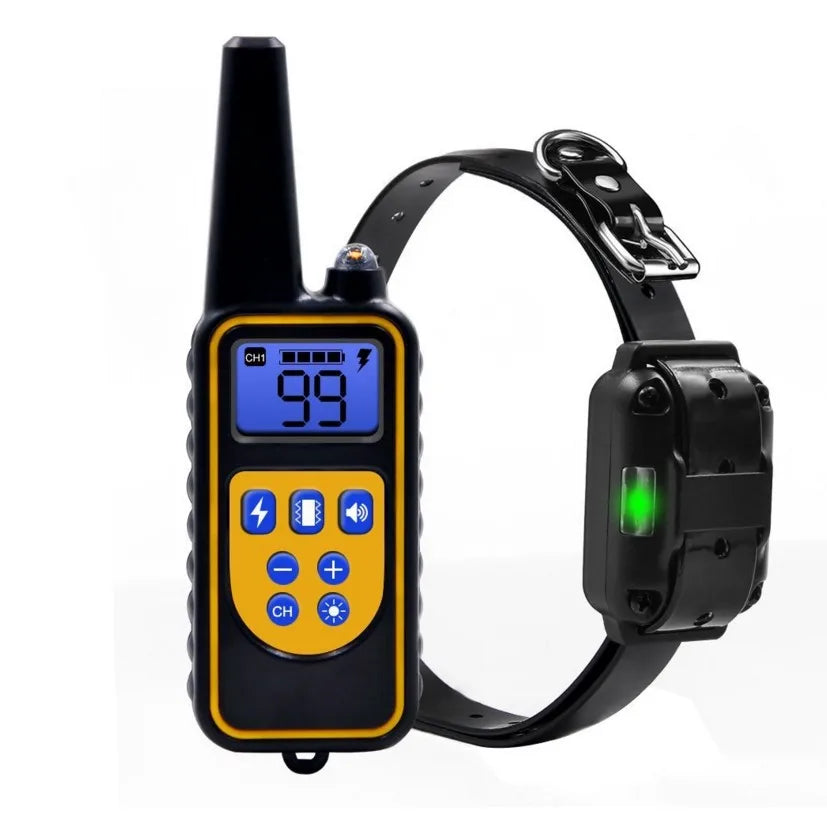 800m Waterproof Rechargeable Electric Dog Training Collar with Shock, Vibration & Sound