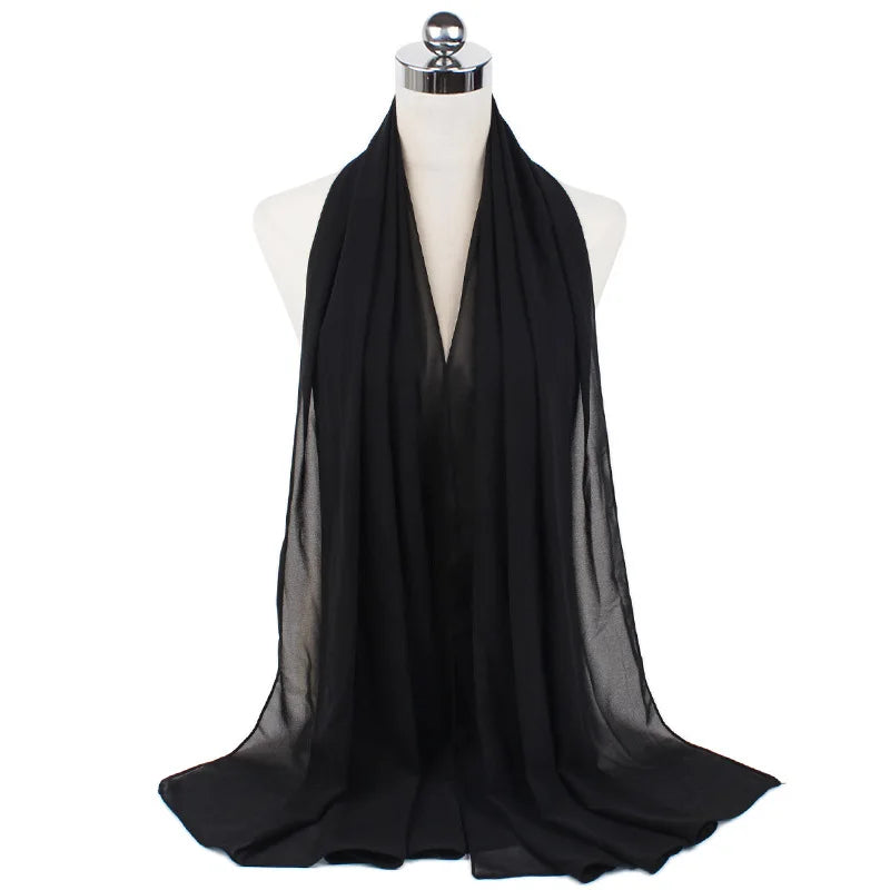 CowLost | muslim-chiffon-hijab-scarf-women-long-solid-color |67