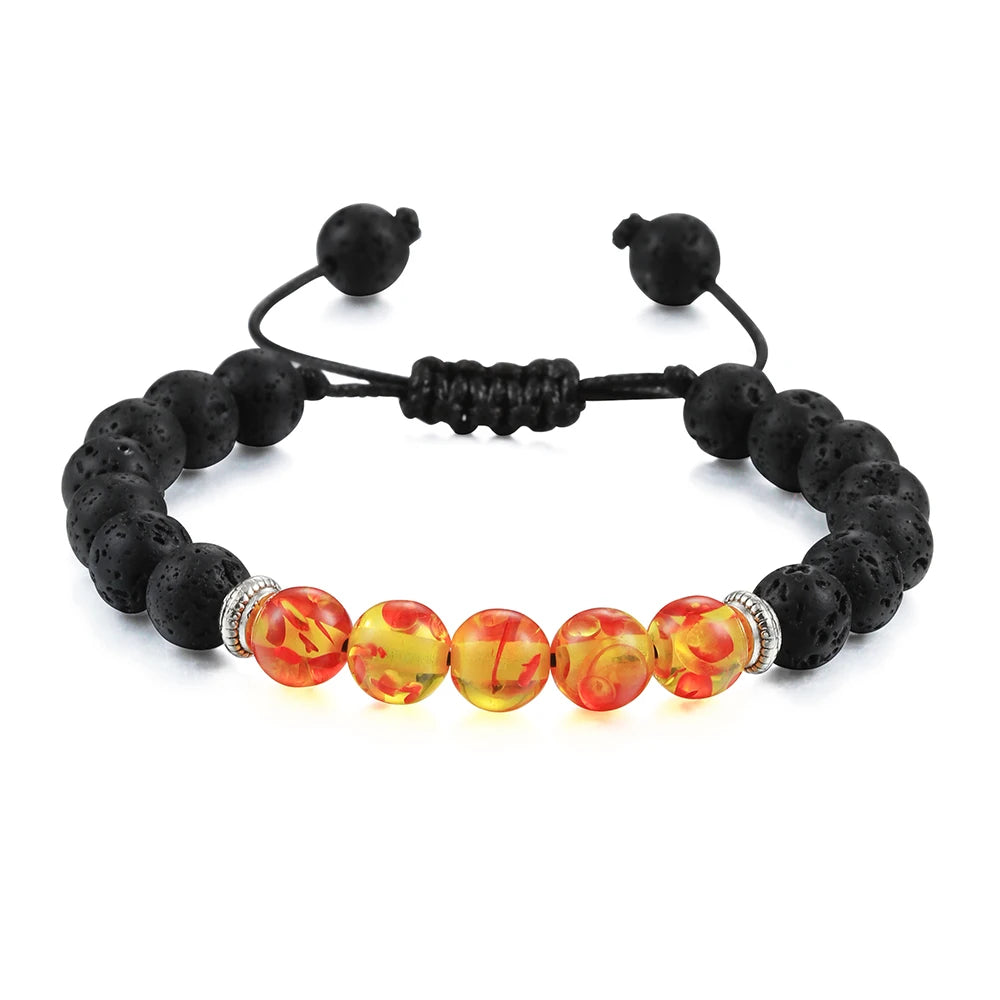 CowLost | badge-pass-holders-mens-natural-volcanic-rock-7-chakra-healing-bracelet |31