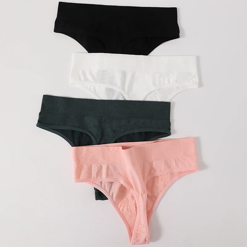 CowLost | product_id-women-high-waist-seamless-thong-bodyshaper-panties-fitness-underwear-1-2-pcs |2