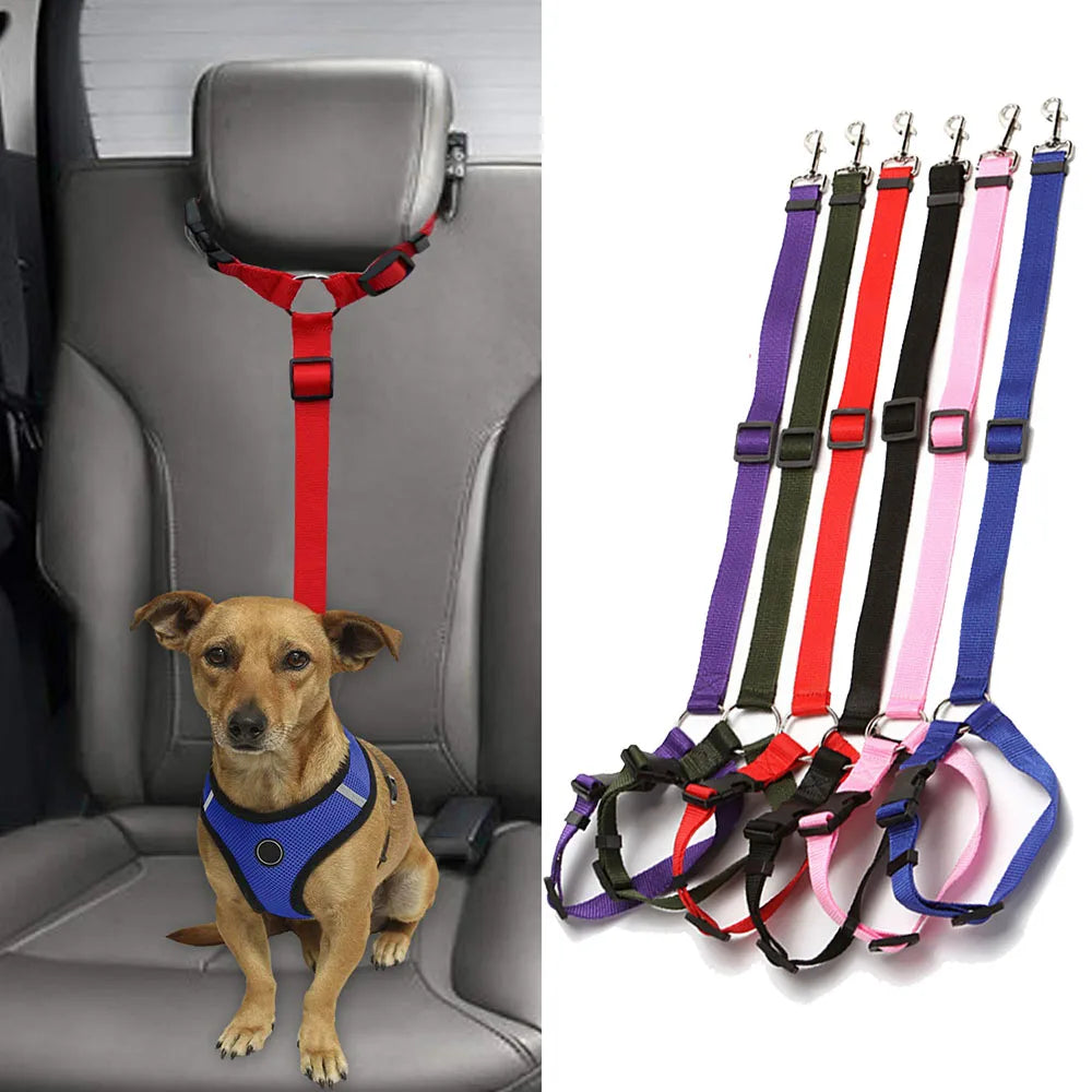 CowLost | dog-diapers-adjustable-two-in-one-nylon-dog-harness-and-seat-belt-leash |6