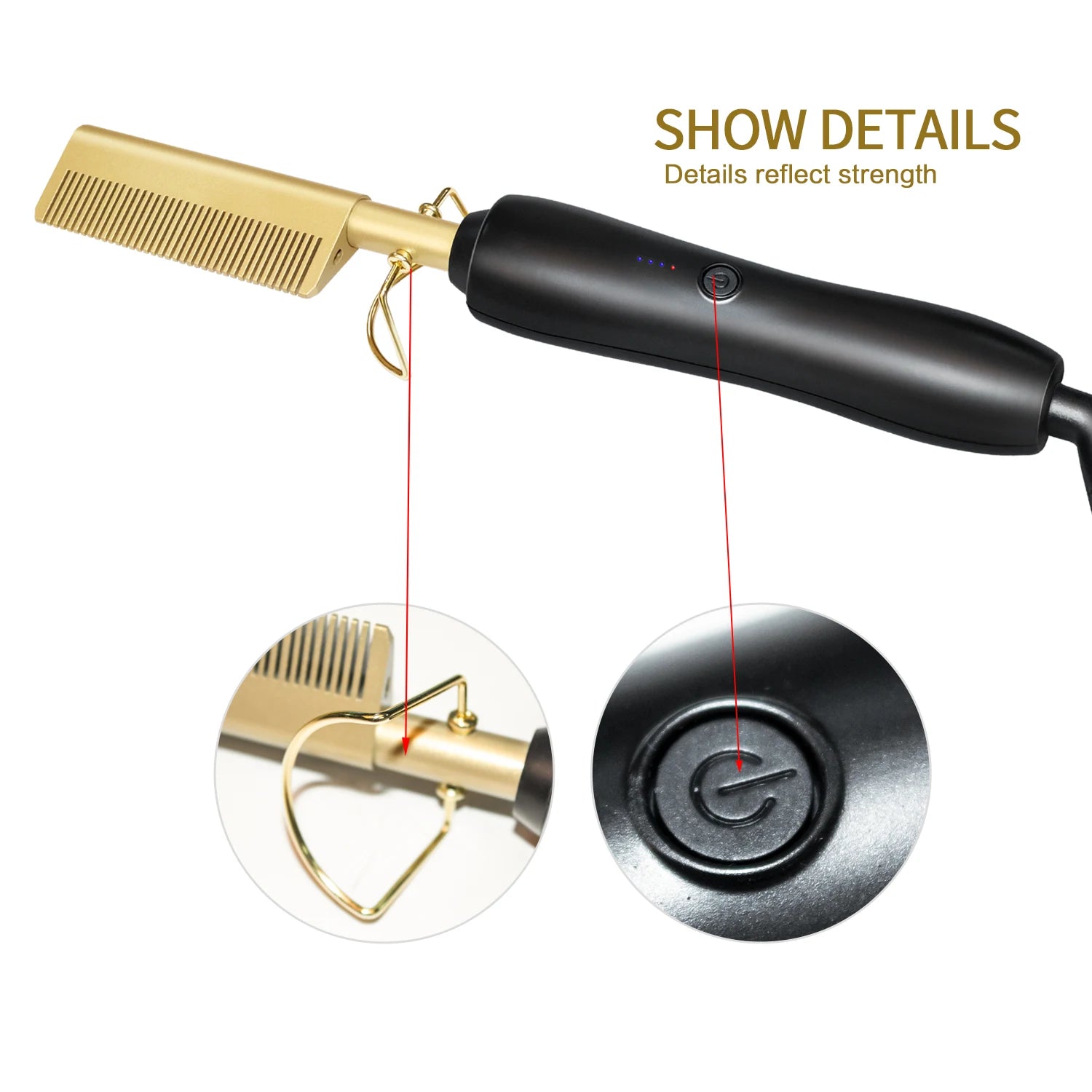 CowLost | tools-hair-iron-straightener-lcd-hot-comb-for-wet-dry-use |12