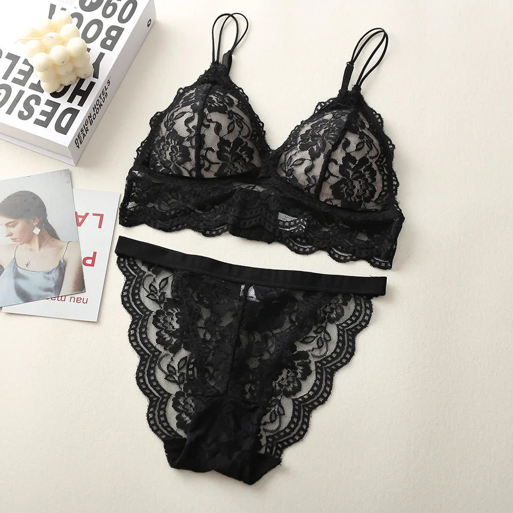 CowLost | product_id-wireless-lace-push-up-bra-and-low-rise-panties-set-for-women |5