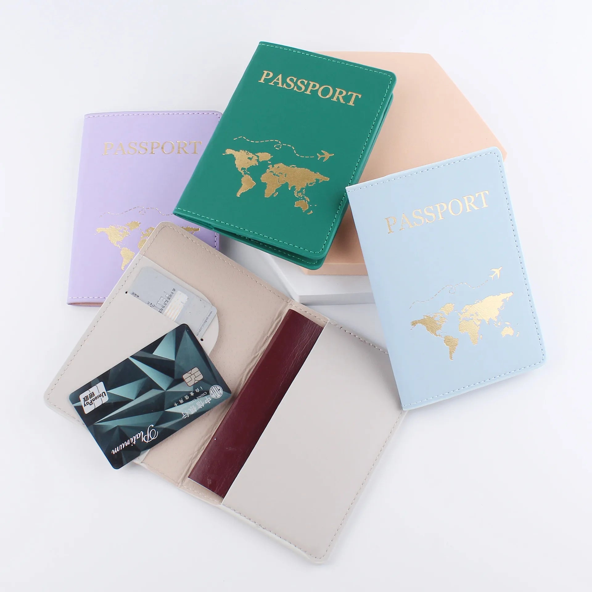CowLost | uncategorized-pu-leather-passport-cover-with-plane-pattern |12