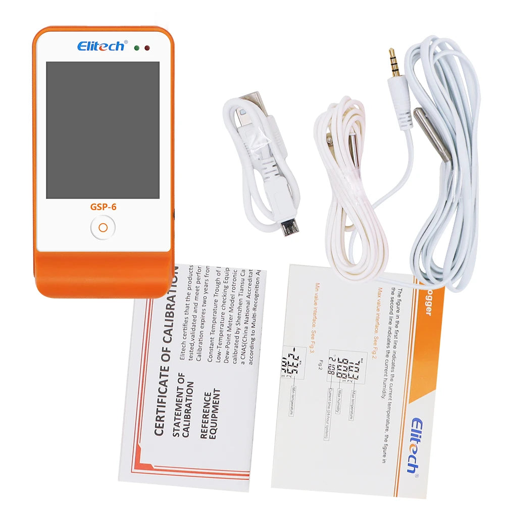 USB Temperature Data Logger Recorder 16000 Points with Built-in NTC Sensor for Warehouse and Refrigerated Transport