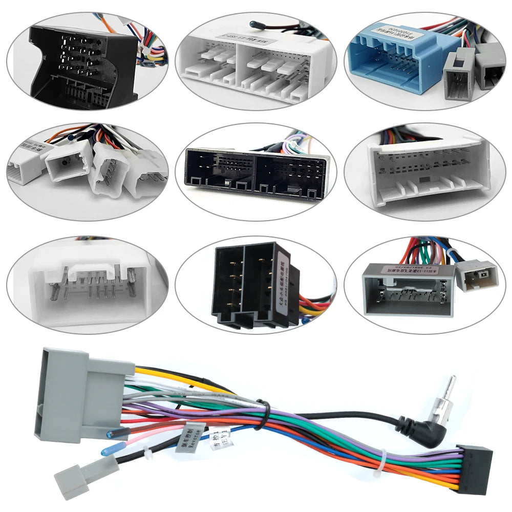 CowLost | iso-cable-car-radio-android-player-2din-stereo-accessories-for-suzuki-kia-vw-hyundai-honda-toyota-nissan-mitsubish-ford-outlande |2