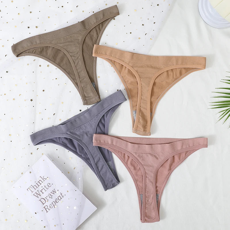 CowLost | product_id-3pcs-high-waist-seamless-brazilian-g-string-thongs-women-m-xl-t-back |9