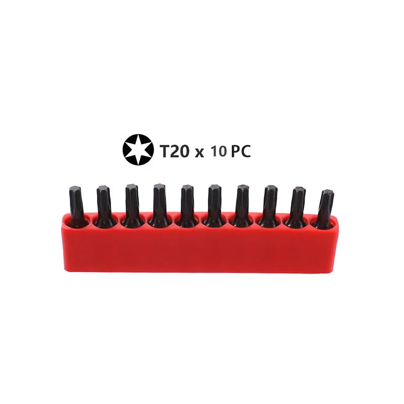 CowLost | product_id-10pcs-25mm-magnetic-torx-screwdriver-bit-set-t6-t40-1-4-hex-shank-electric-star-bits |15