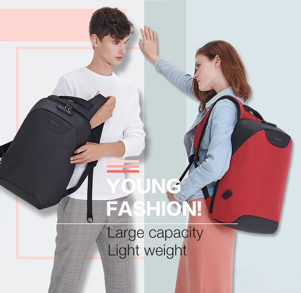 CowLost | tigernu-no-key-anti-theft-tsa-lock-fashion-women-backpacks-15-6inch-usb-charging-laptop |7