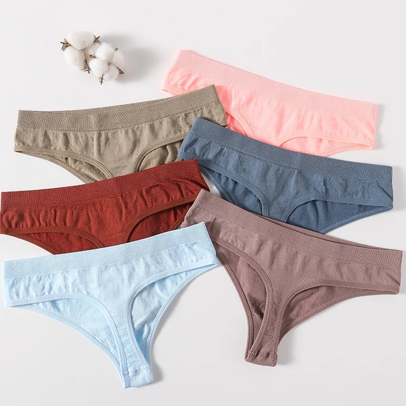 CowLost | product_id-5-pack-womens-seamless-low-rise-g-string-thongs-m-xl |7