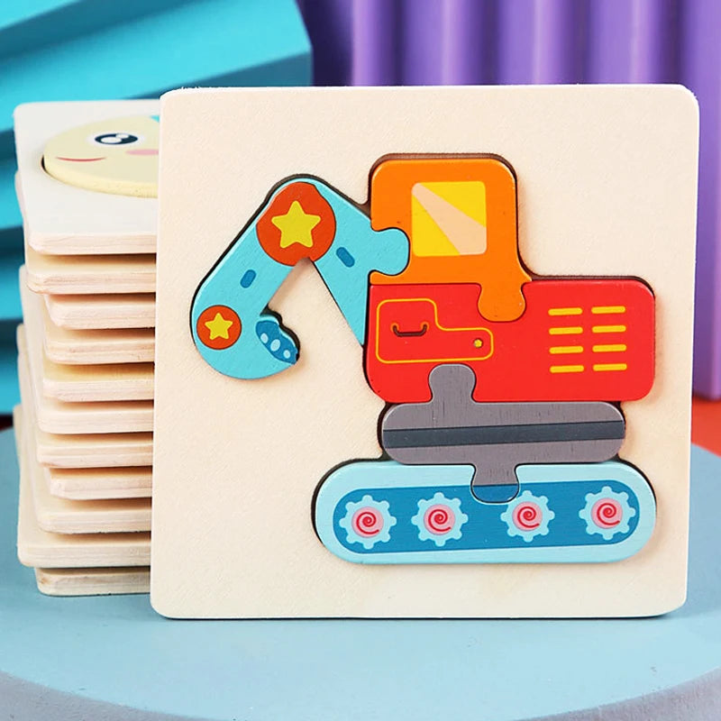 CowLost | fencing-barriers-kids-3d-wooden-cartoon-puzzle-toy-educational-gift |1