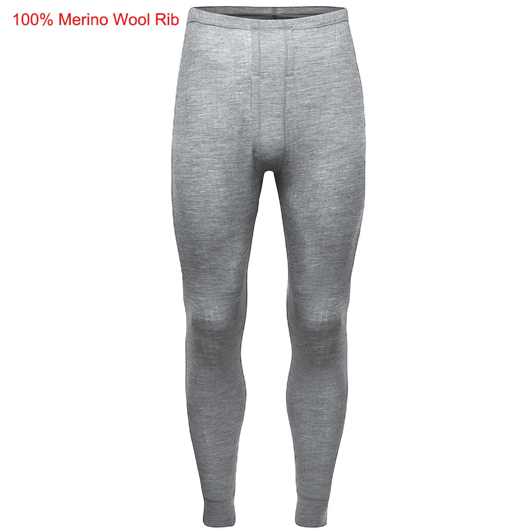 100% Merino Wool Base Layer Bottoms Pants