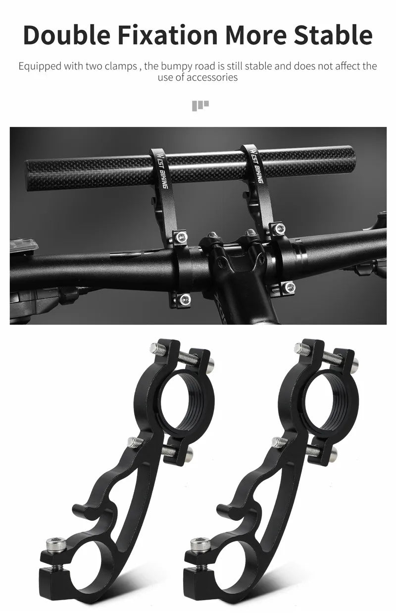 CowLost | 3d-printer-accessories-west-biking-25cm-carbon-fiber-bicycle-handlebar-extender-mount |11