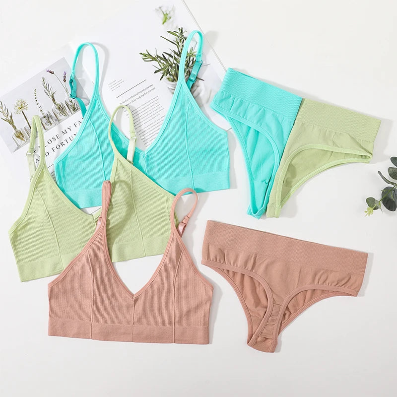 CowLost | product_id-women-seamless-low-rise-bra-panties-set-u-shape-back-crop-top-bralette-sport-underwear |6