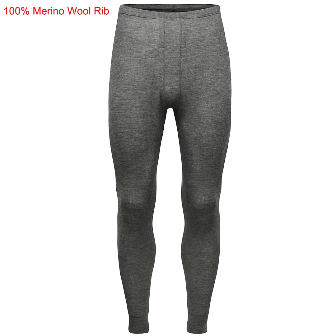 100% Merino Wool Base Layer Bottoms Pants