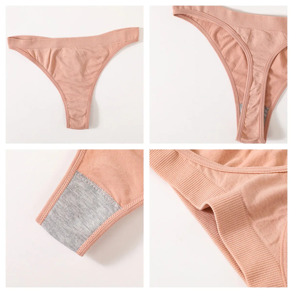 CowLost | product_id-women-seamless-low-rise-bra-panties-set-u-shape-back-crop-top-bralette-sport-underwear |15