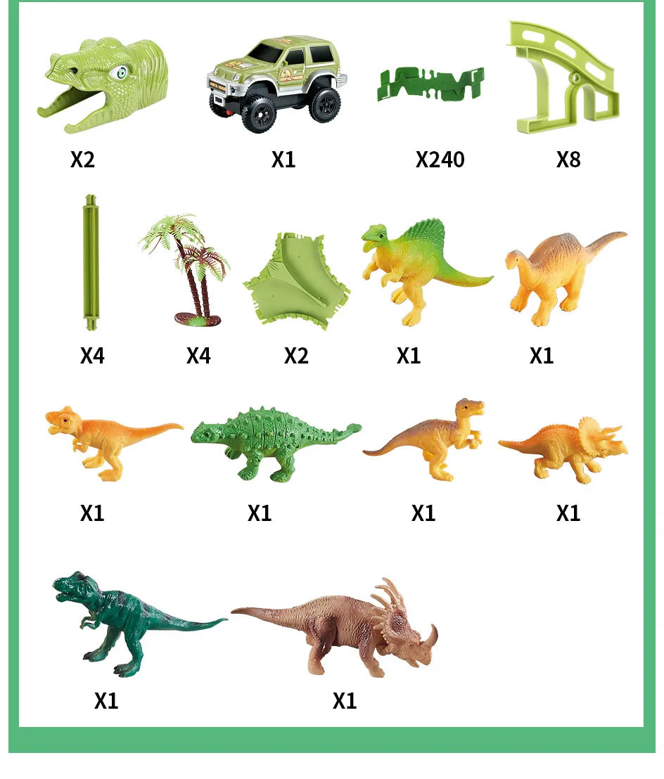 CowLost | fencing-barriers-dinosaur-plastic-racing-track-set-with-electronic-car-toy |19