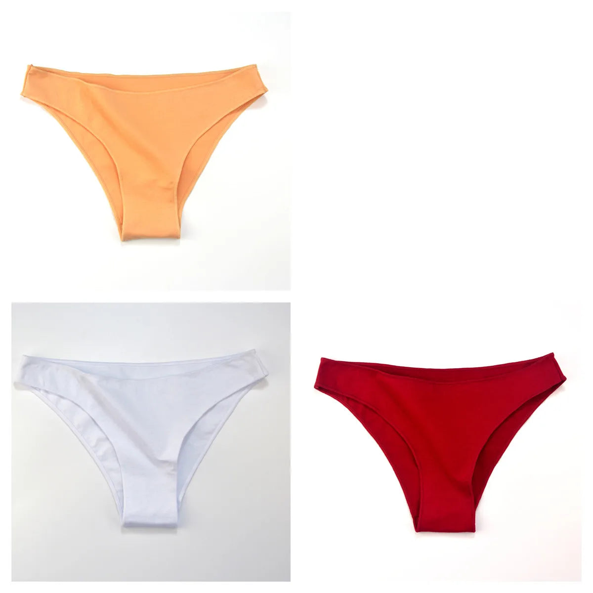 CowLost | product_id-3-pack-women-s-low-waist-cotton-briefs-breathable-solid-color-panties-m-xxl |42