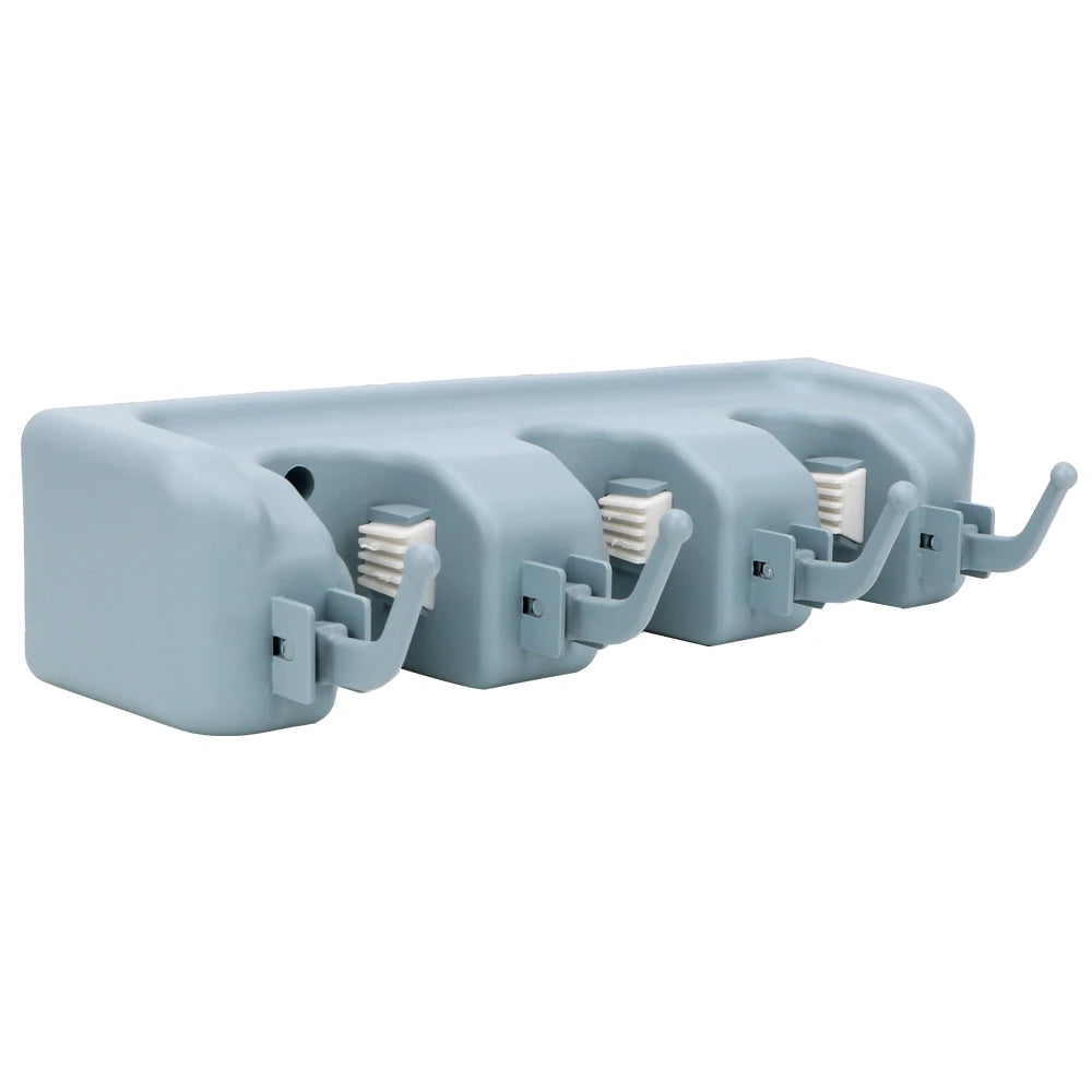 CowLost | product_id-wall-mounted-plastic-mop-holder-broom-hook-3-4-5-position-organizer-rack |6