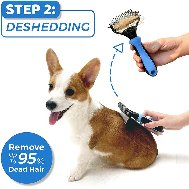 CowLost | tools-2-in-1-pet-grooming-and-shedding-cleaning-tool |4