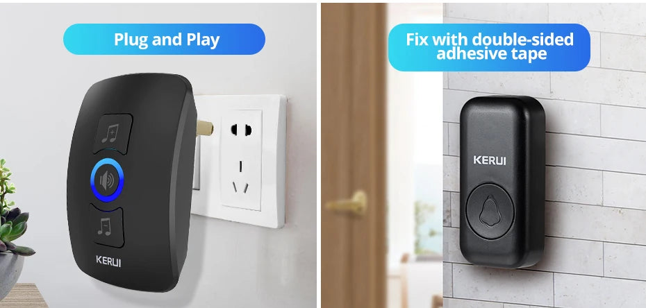 CowLost | wallets-money-clips-kerui-m525-ring-doorbell-with-touch-button-waterproof-door-bell-for-outdoor |13