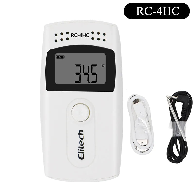 USB Temperature Data Logger Recorder 16000 Points with Built-in NTC Sensor for Warehouse and Refrigerated Transport