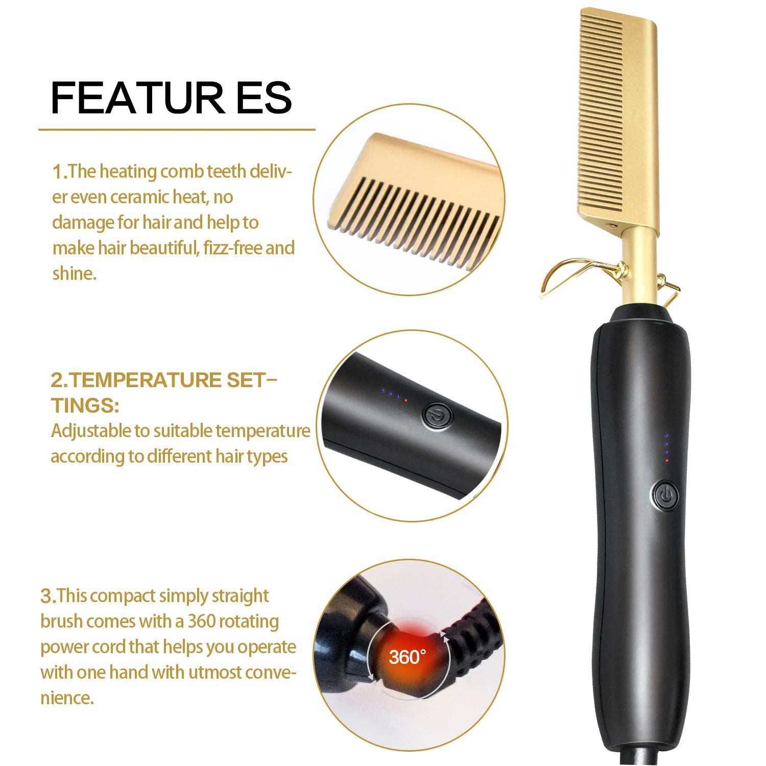 CowLost | tools-hair-iron-straightener-lcd-hot-comb-for-wet-dry-use |3