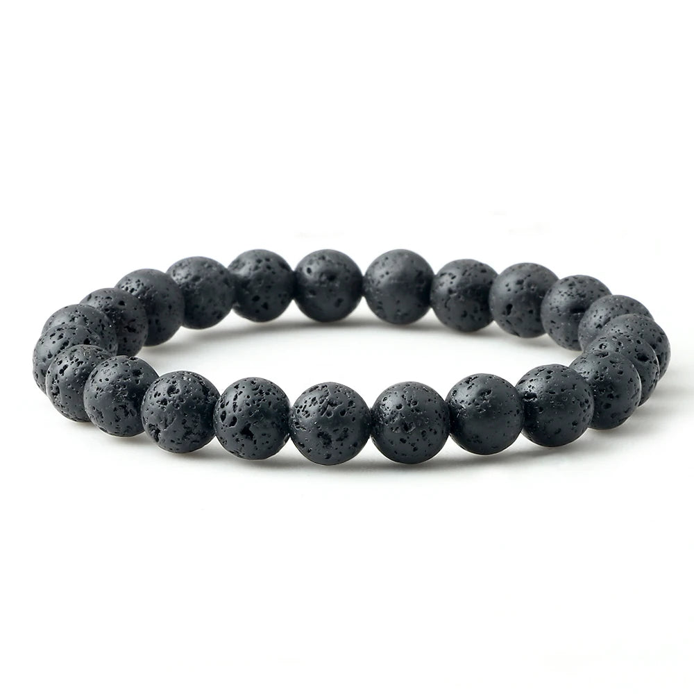 CowLost | badge-pass-holders-mens-natural-volcanic-rock-7-chakra-healing-bracelet |35