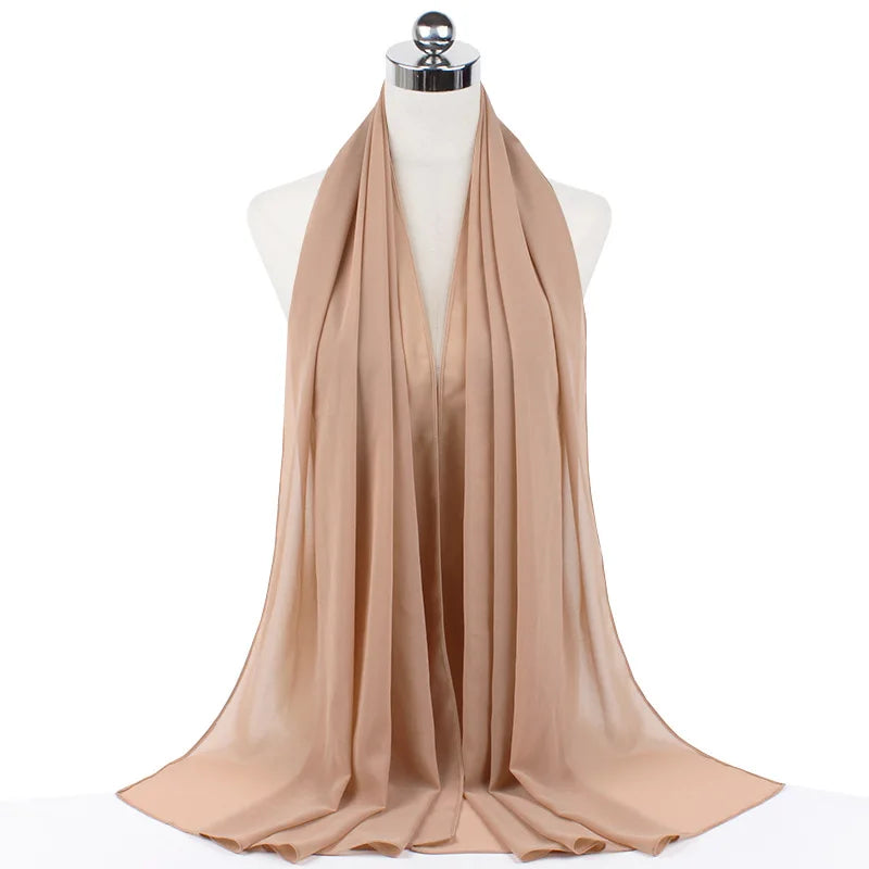 CowLost | muslim-chiffon-hijab-scarf-women-long-solid-color |40