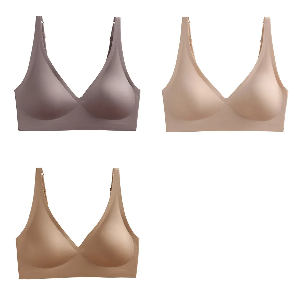 CowLost | 3pcs-set-seamless-bras-wire-free-brassiere-women-underwear-female-sexy-lingerie-plunge-underwear-sleepwears-intimates |14