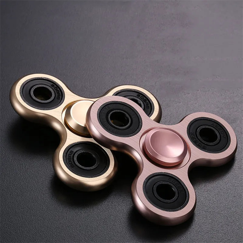 CowLost | aluminum-alloy-plating-fidget-spinner-metal-alloy-r188-mute-bearing-drawing-process-hand-spinner-stress-relief-adult-kids-toys |7
