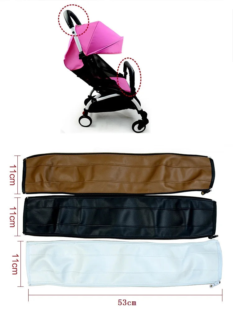 CowLost | baby-stroller-accessories-leather-protective-case-cover-and-armrest-bumper-bar-handrail-handle |7