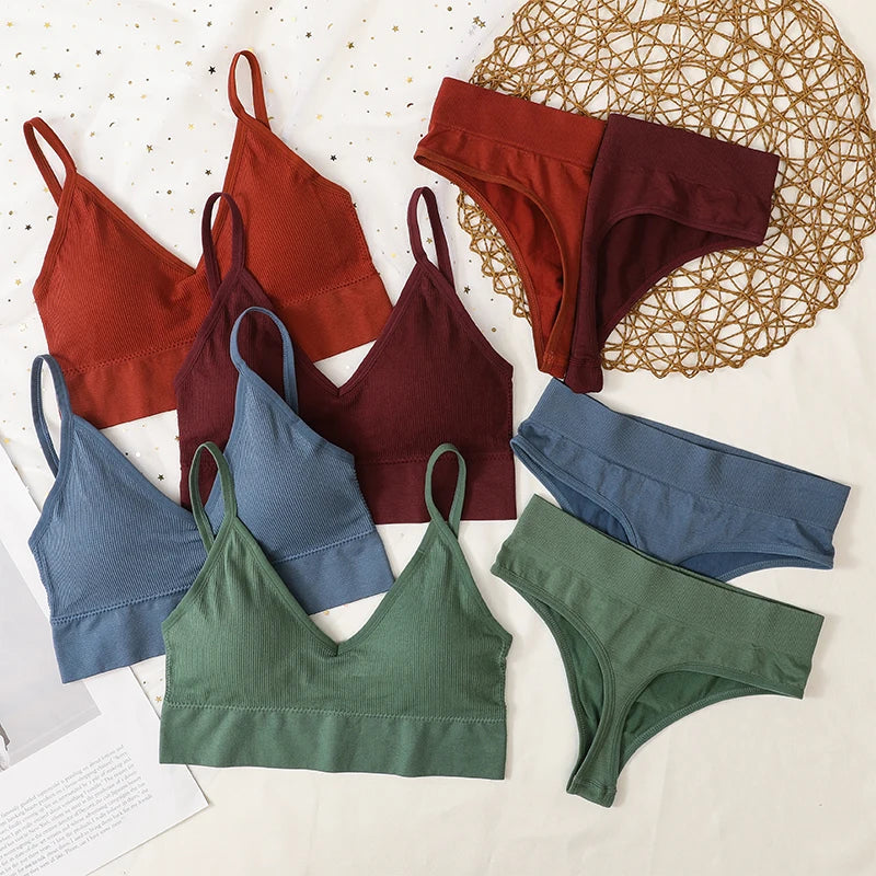 CowLost | product_id-seamless-women-s-sports-bra-and-high-rise-g-string-panties-set |7