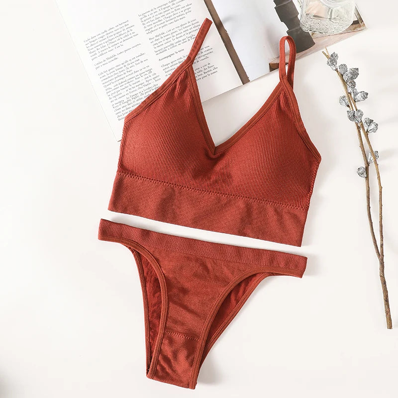 CowLost | product_id-seamless-wire-free-sports-bra-and-low-rise-brazilian-panty-set-for-women |23