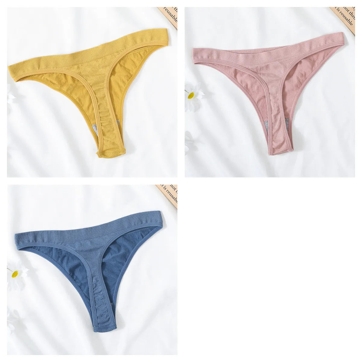 CowLost | product_id-3pcs-high-waist-seamless-brazilian-g-string-thongs-women-m-xl-t-back |30