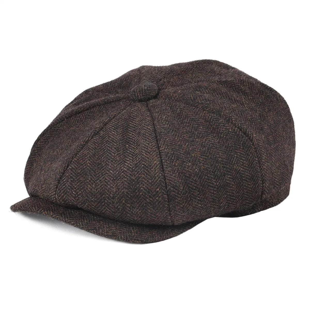 CowLost | botvela-wool-tweed-newsboy-cap-herringbone |21