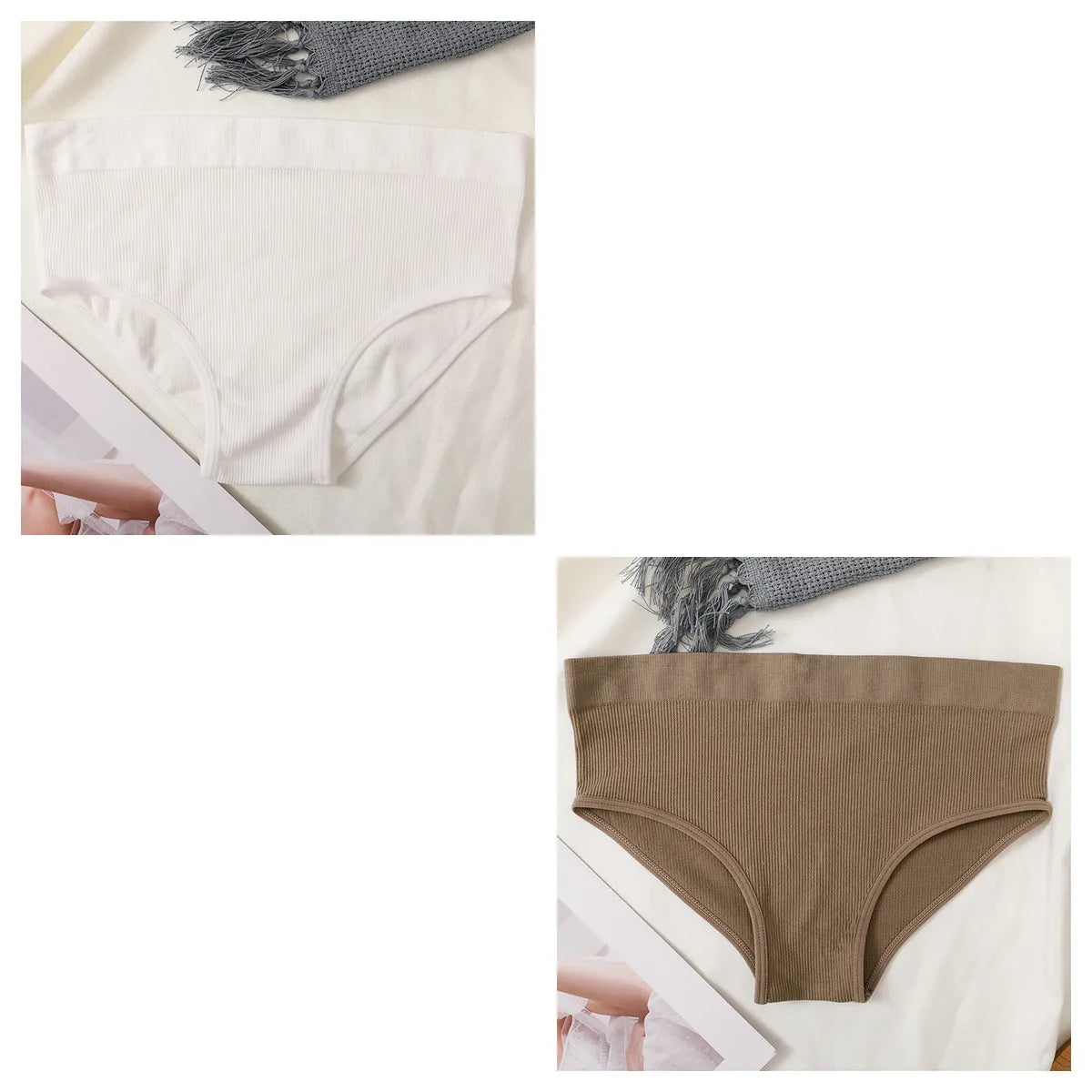 CowLost | product_id-2pcs-womens-high-waist-seamless-tummy-control-briefs-set |21