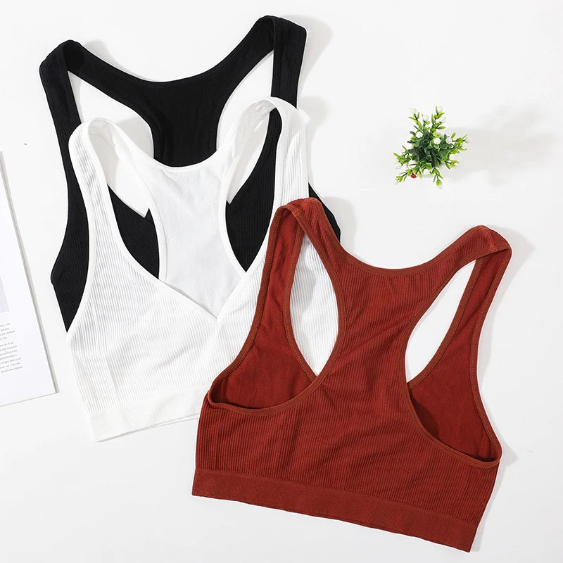 CowLost | product_id-seamless-wirefree-deep-v-neck-unlined-comfort-bra-top-for-women |10